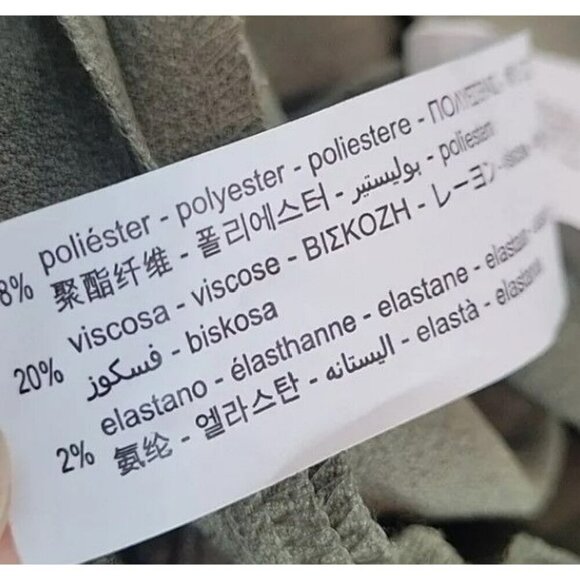 2/$30 Zara High Waist Pleated Olive Green Office Pants Size Small - Picture 13 of 13